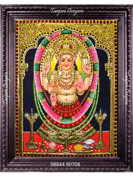 Chottanikkara Bagavathi Amman Tanjore Painting